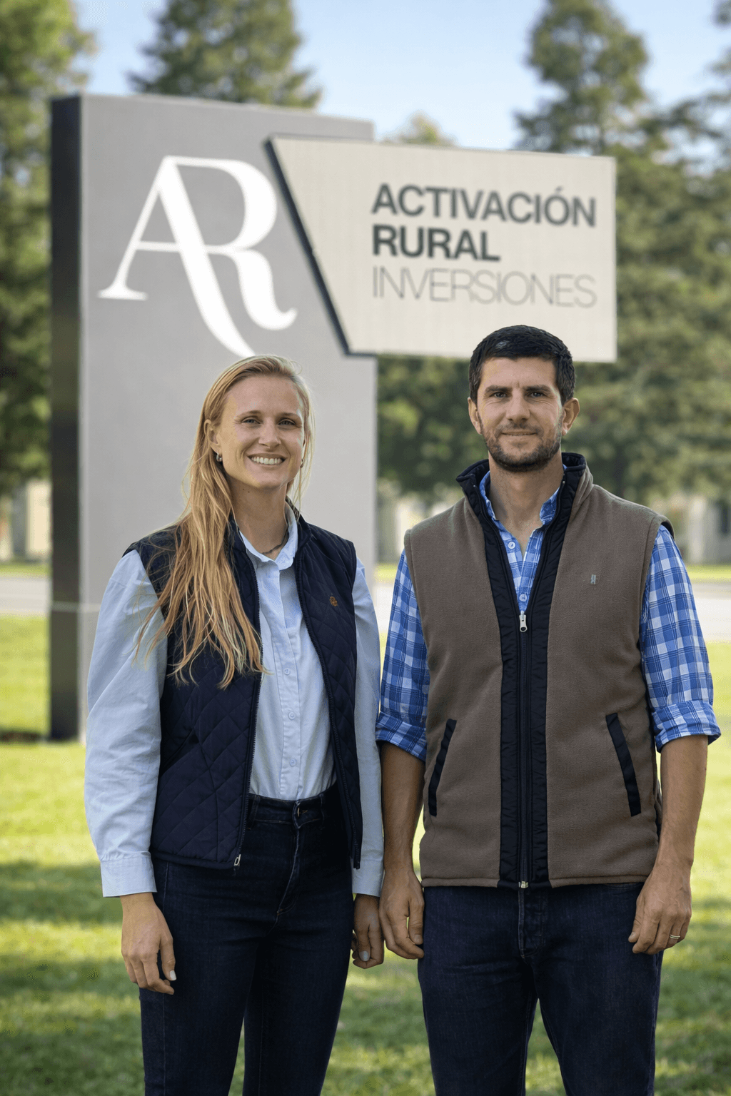 Ana y Alejandro en el campo